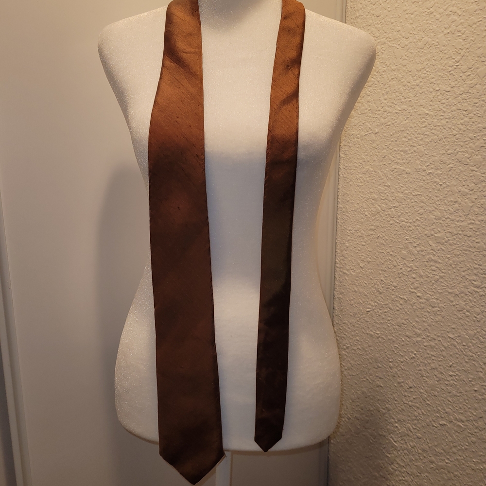 Elegant Burnt Orange Men's Tie